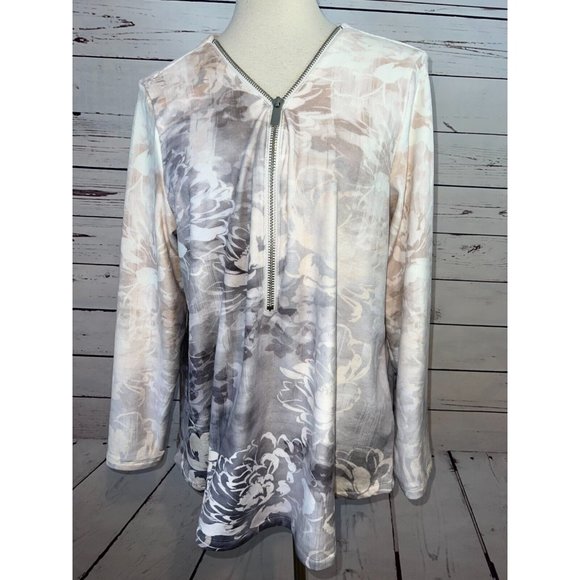 Soft Surrondings Blouse Corrina Large Shirt whimsigoth Tunic 2BR47 Velour goth - Picture 6 of 9